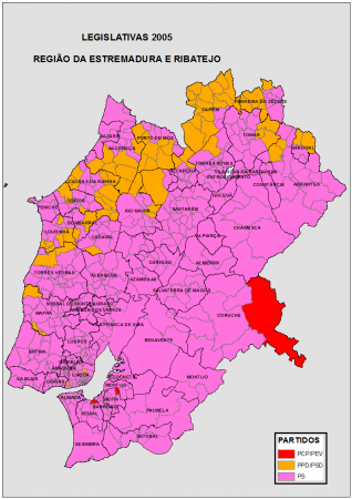 ESTREMADURA E RIBATEJO: LEGISLATIVAS 2005